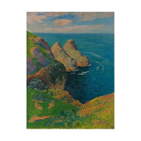 Henry Moret 'Les Falaises Au Bord De La Mer ' Canvas Art,24x32